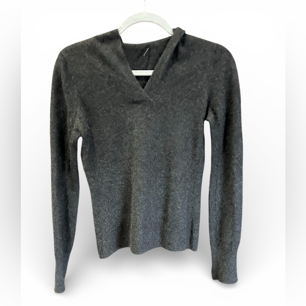 ELIE TAHARI Cashmere Hoodie Sweater Grey S